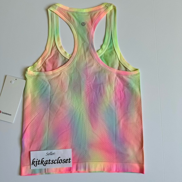 🆕 PSYCHEDELIC WASH MULTI - NWT lululemon swiftly tech racerback 2.0 race length - Picture 5 of 8